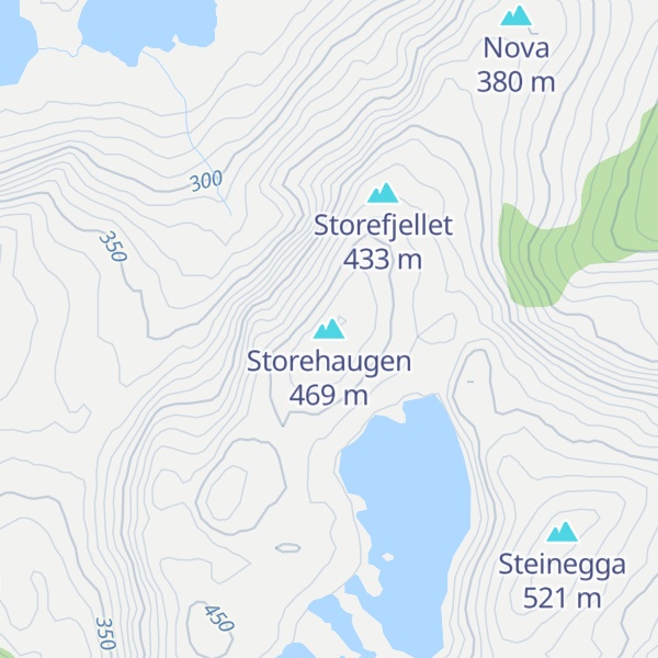 Map of Storehaugen