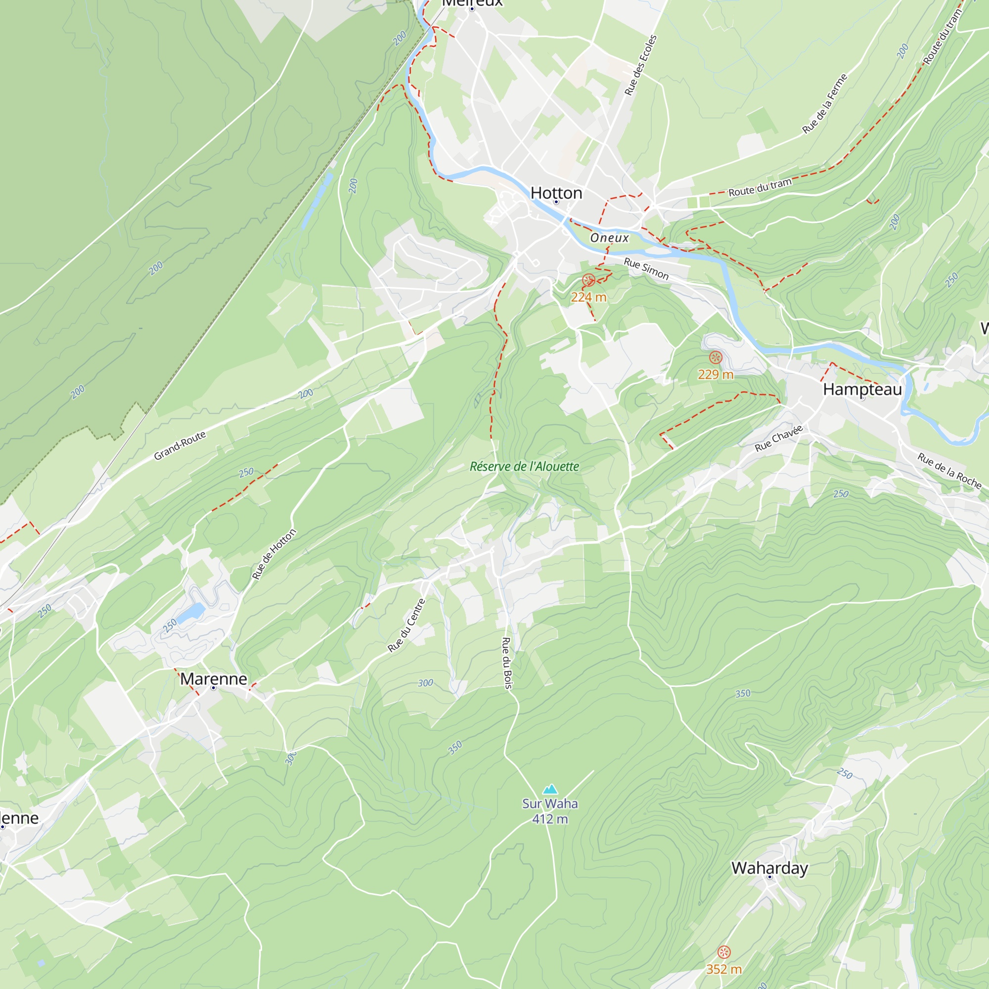 Cabane de Menil map