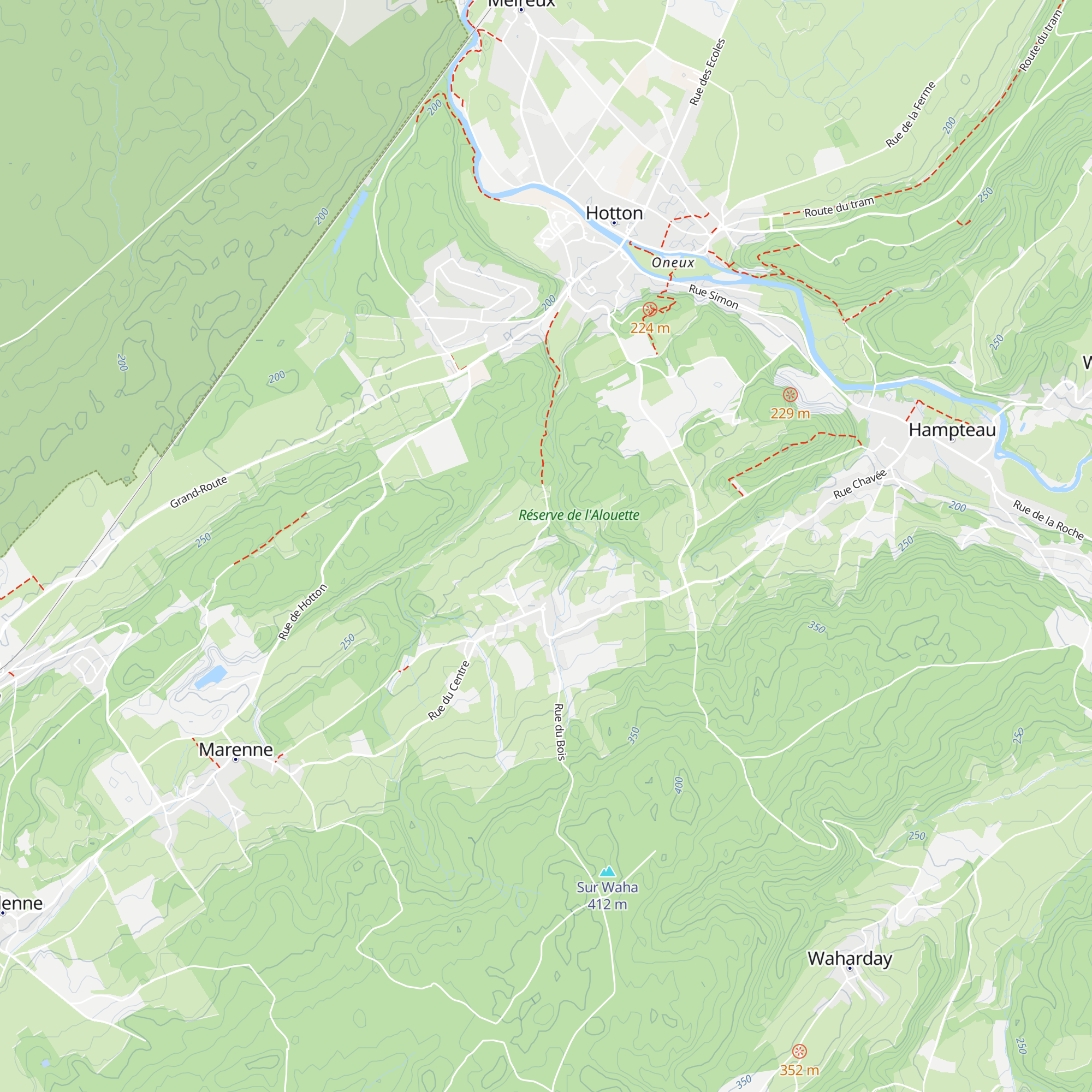 Cabane de Menil map