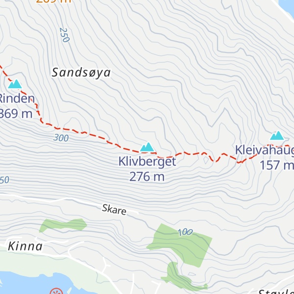 Map of Klivberget
