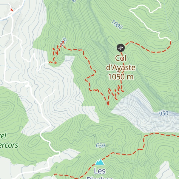Map of Cabane de Combemare