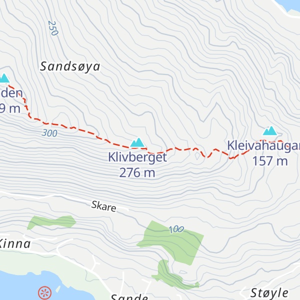 Map of Sandslegene