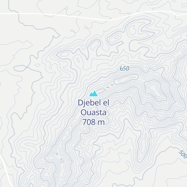 Map of Djebel el Ouasta