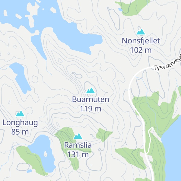Map of Buarnuten