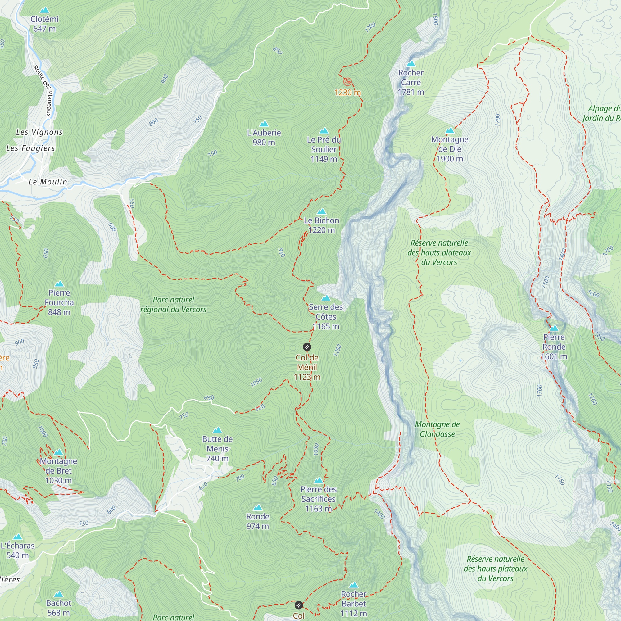 Cabane de Ménil map