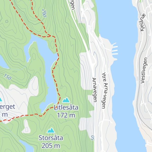 Map of Tinghaugen