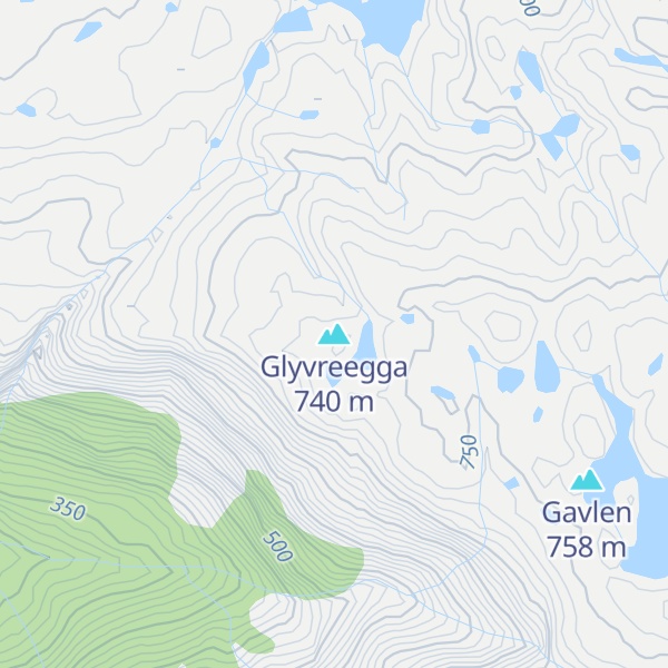 Map of Glyvreegga
