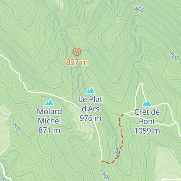 Map of Le Plat d'Ars