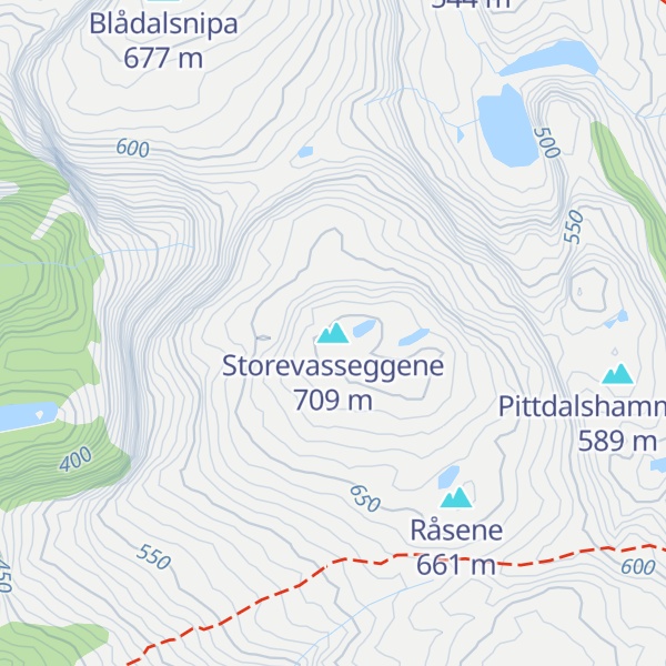 Map of Storevasseggene