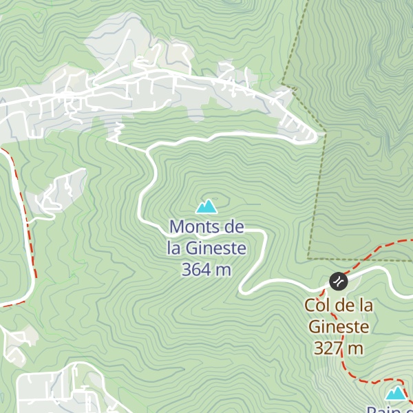 Map of Monts de la Gineste