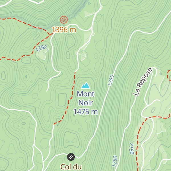 Map of Mont Noir