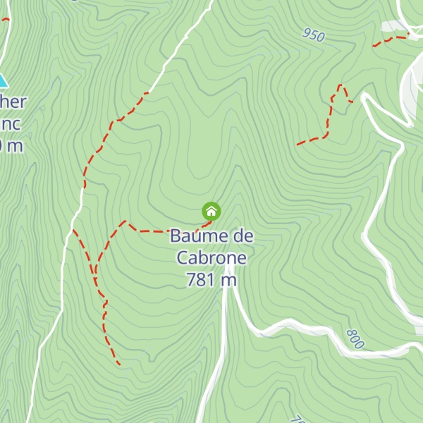 Map of Baume de Cabrone