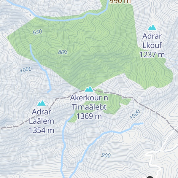 Map of Akerkour n Timaâlebt