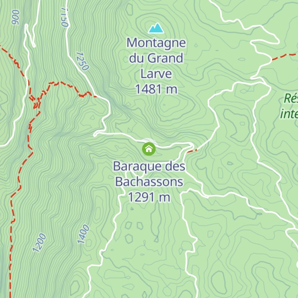 Map of Baraque des Bachassons