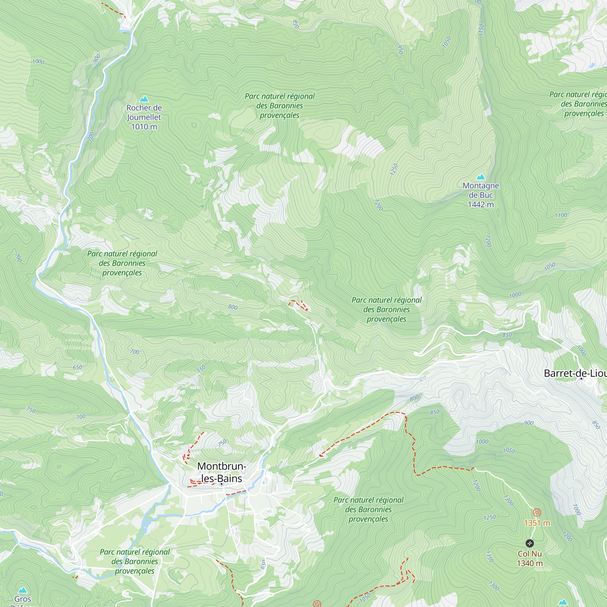 La Boucoule map