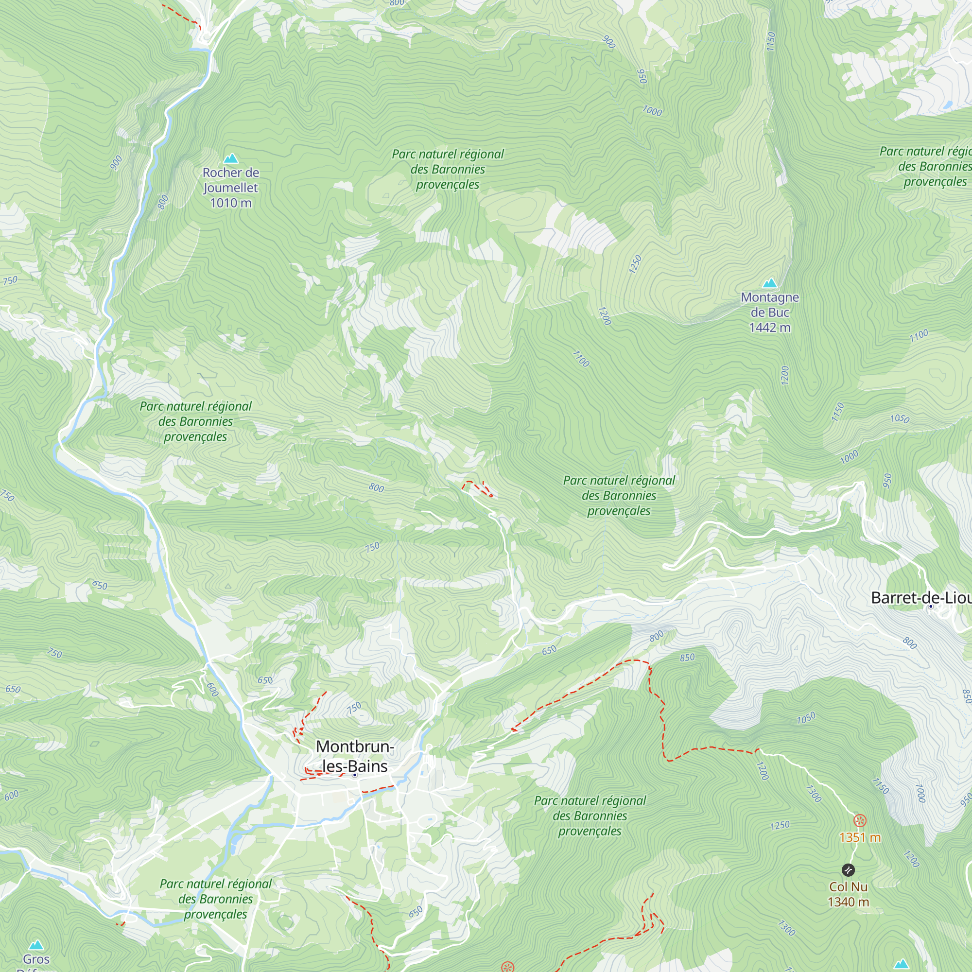 La Boucoule map