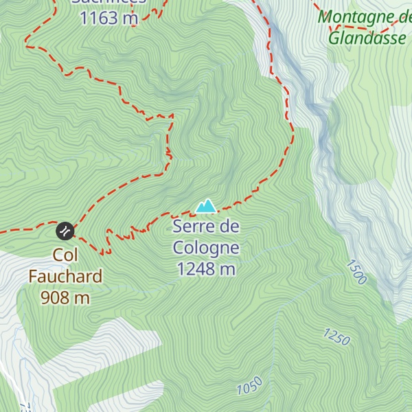 Map of Serre de Cologne