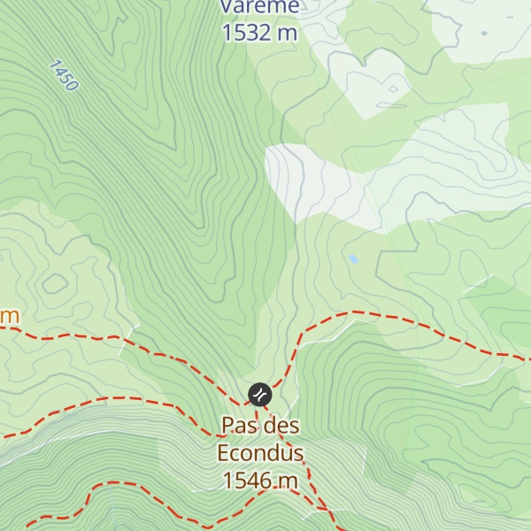 Map of Cabane de Combe Male