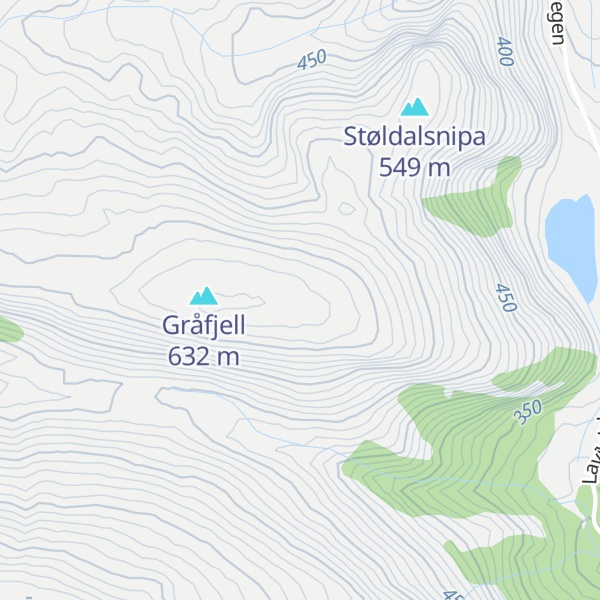 Map of Stølsfjellet