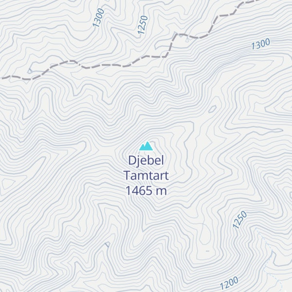 Map of Djebel Tamtart