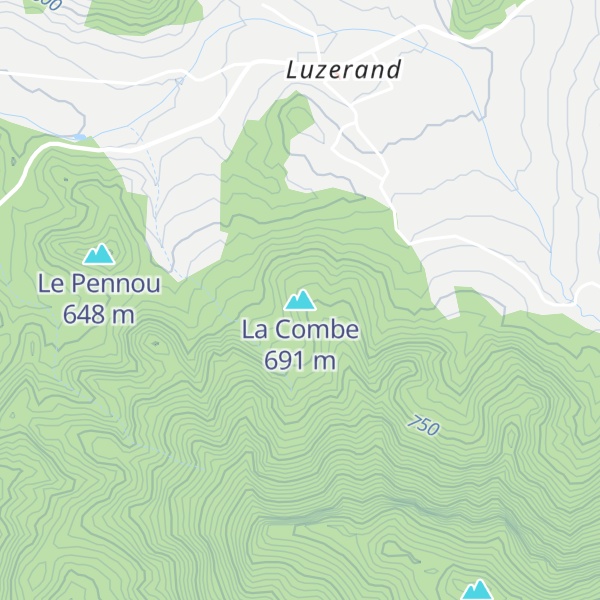 Map of La Combe