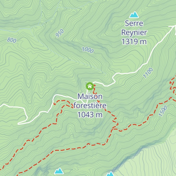 Map of Refuge du Château