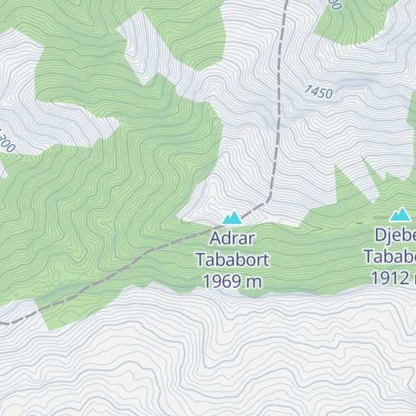 Map of Ras Attroche Ameqrane