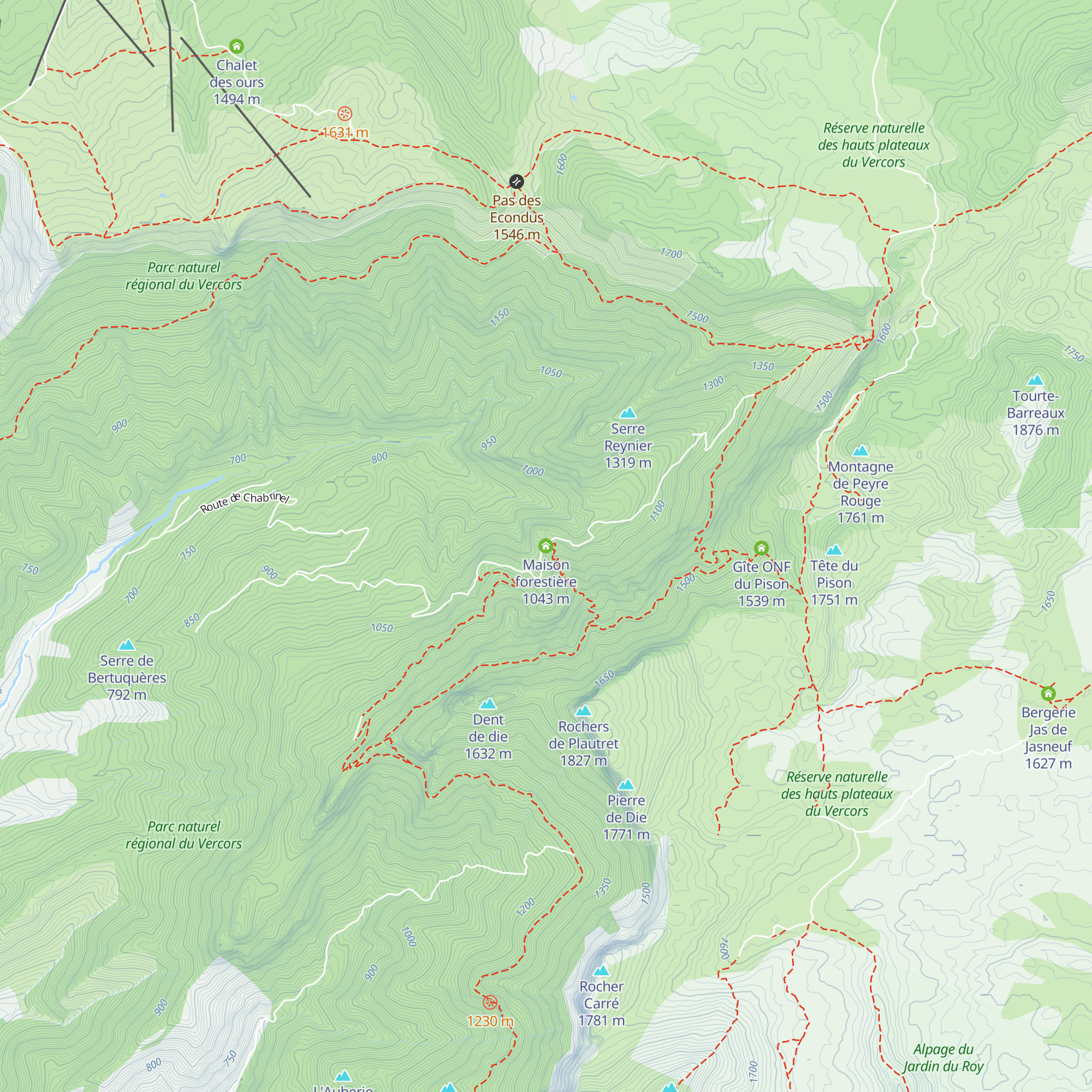 Maison forestière map