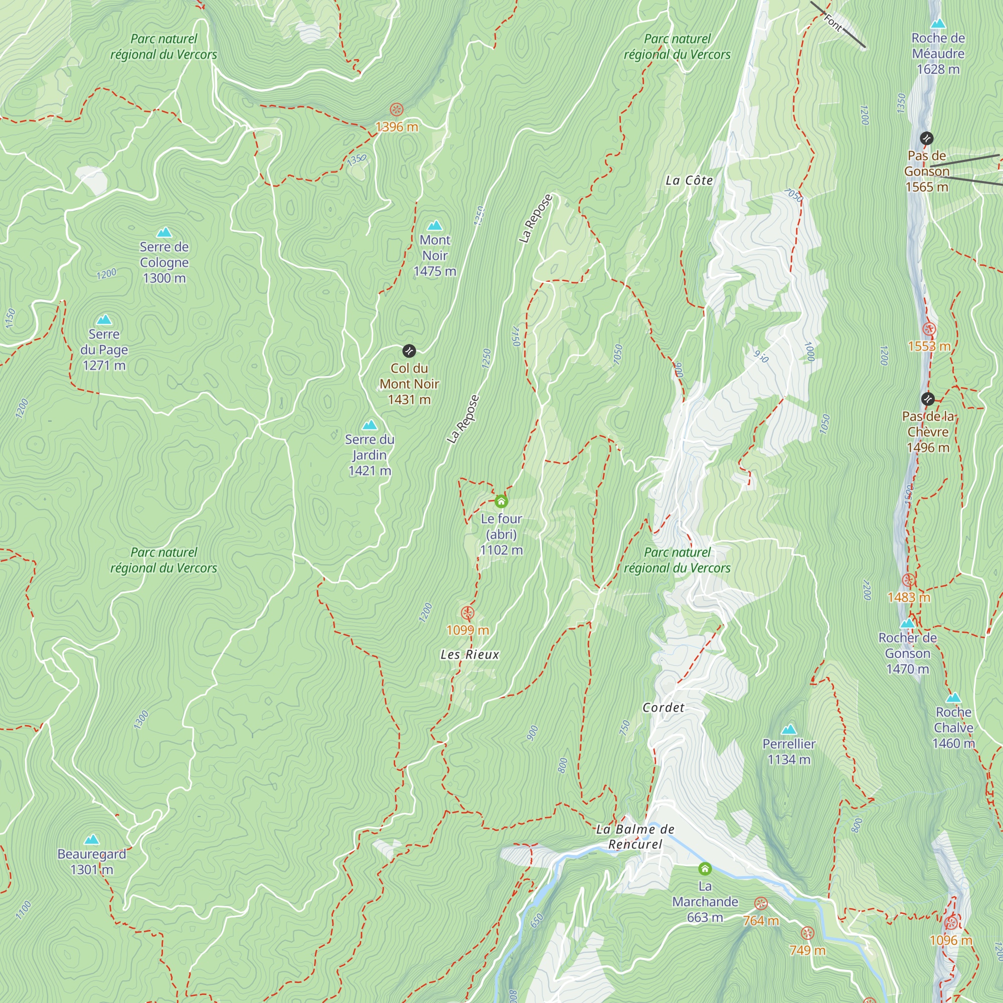 Le four (abri) map