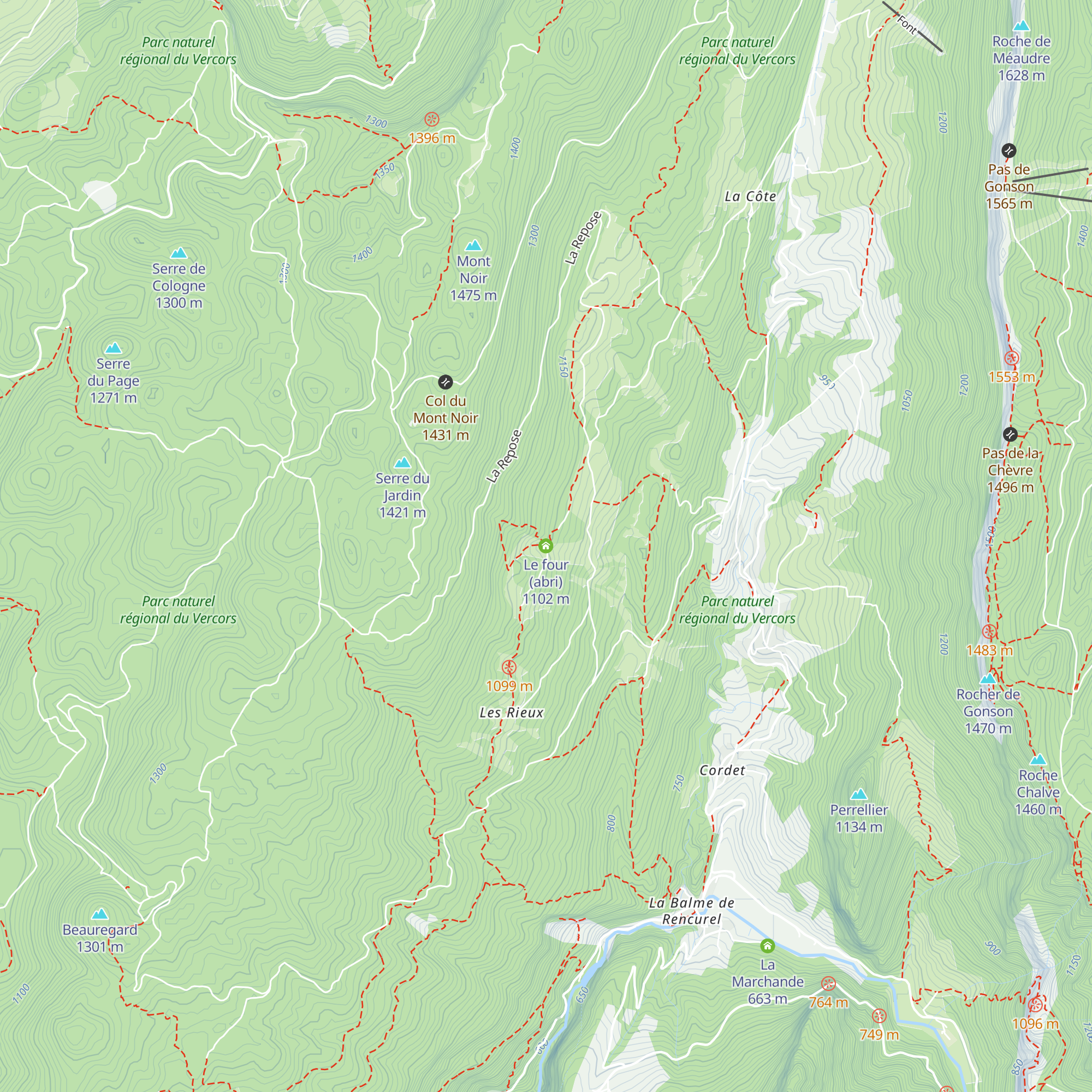Le four (abri) map