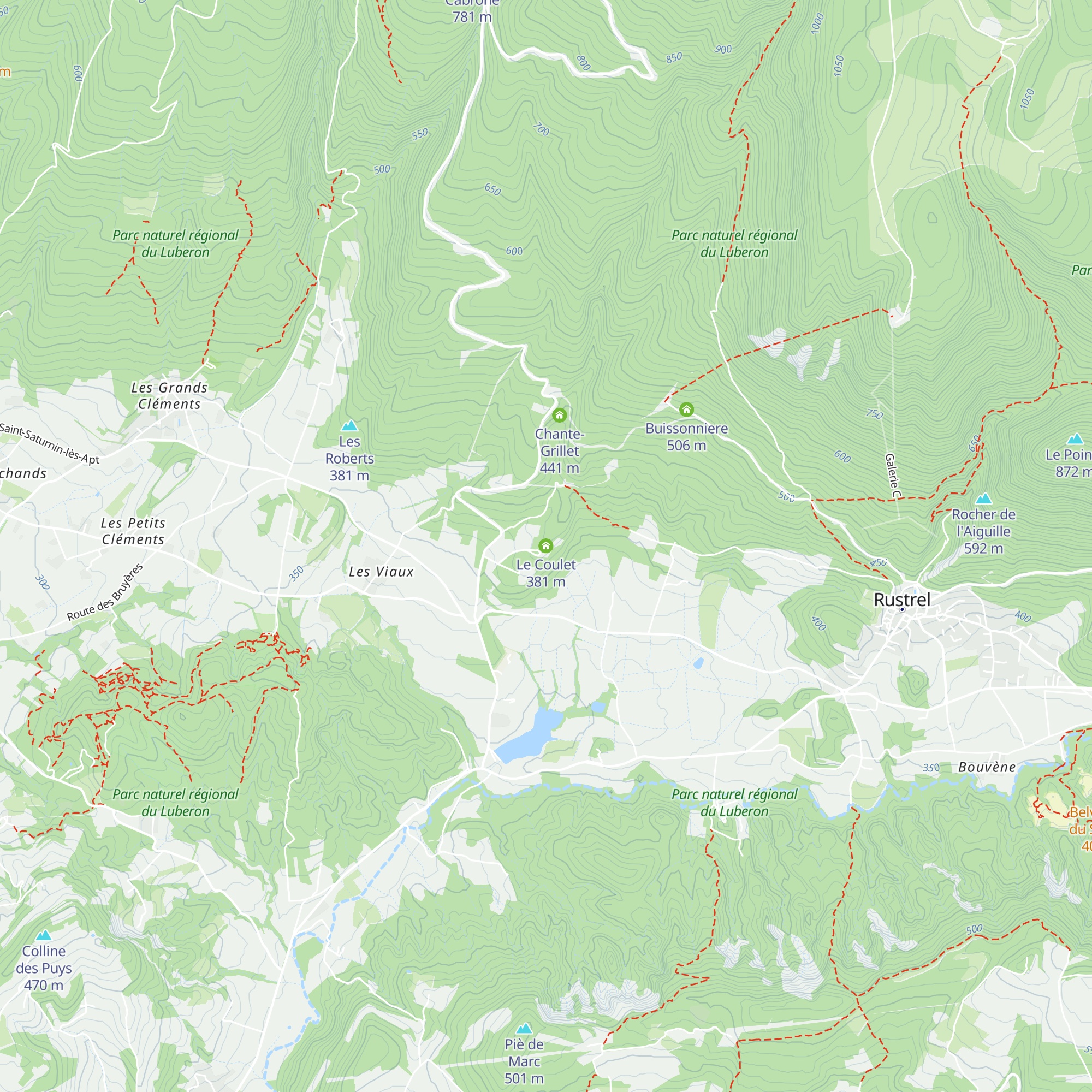 Le Coulet map