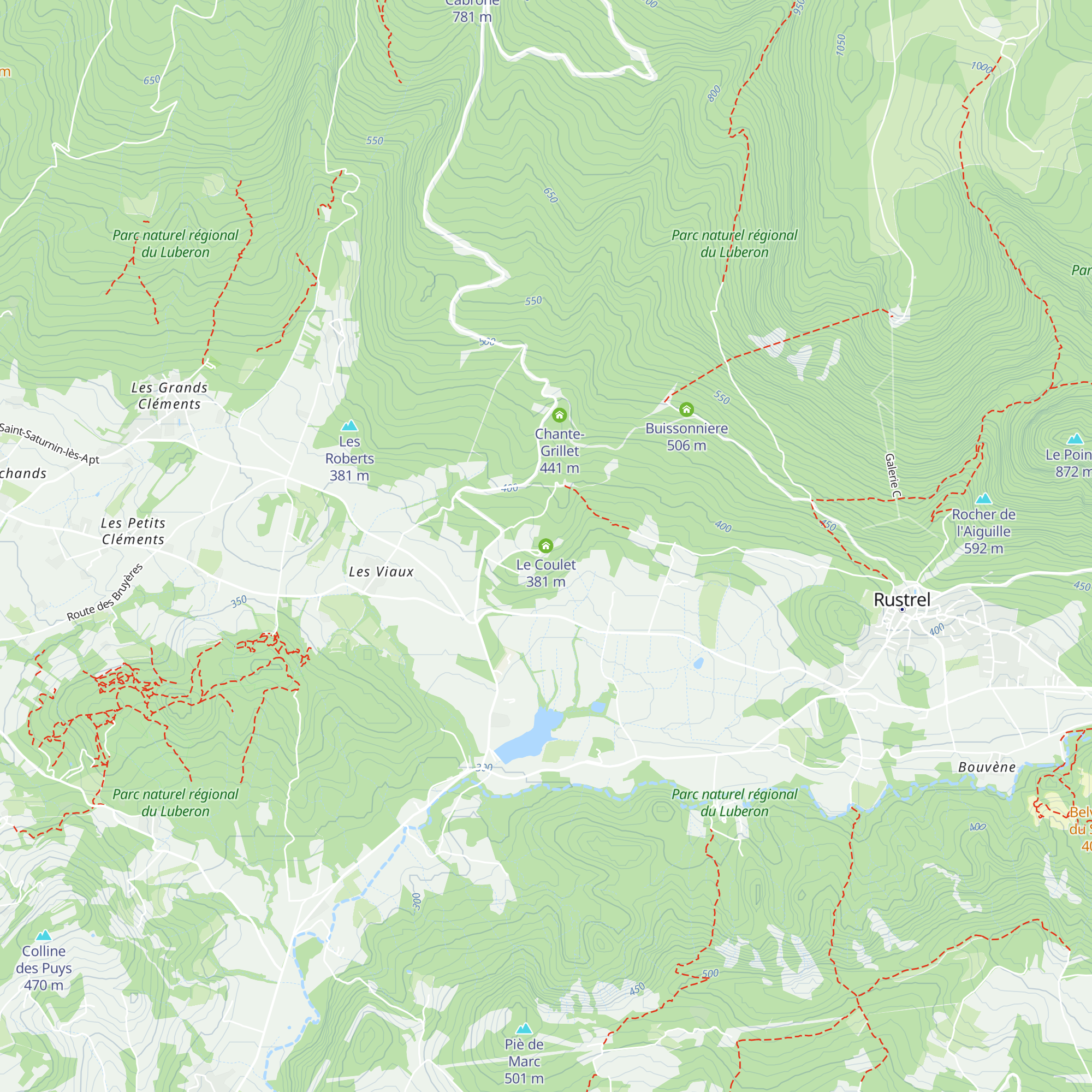 Le Coulet map