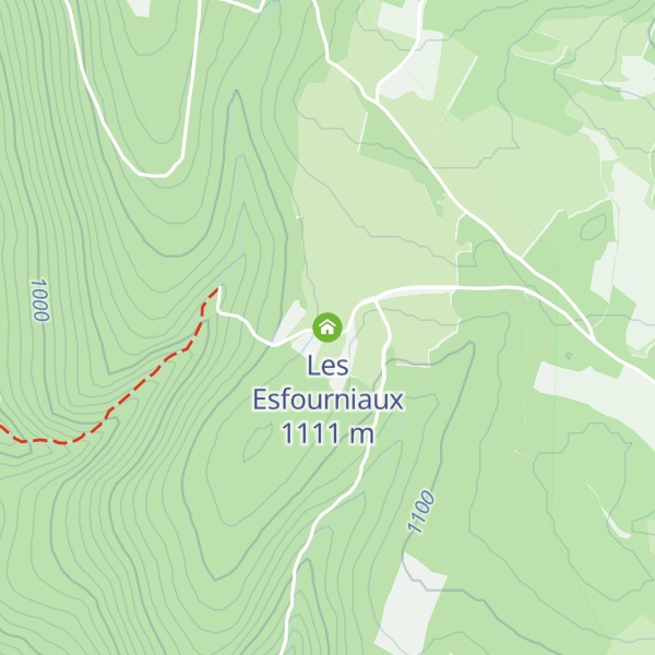 Map of Les Esfourniaux
