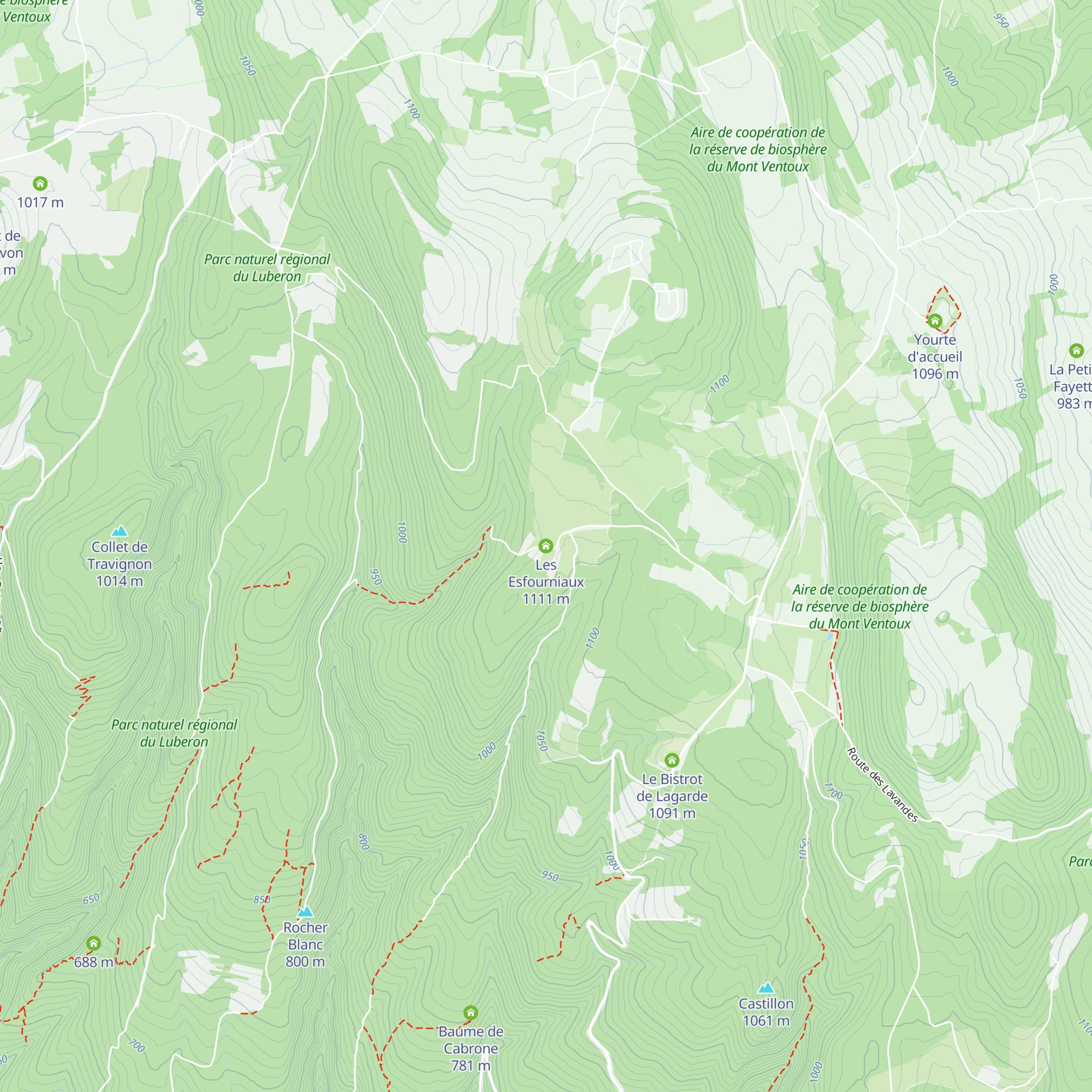 Les Esfourniaux map