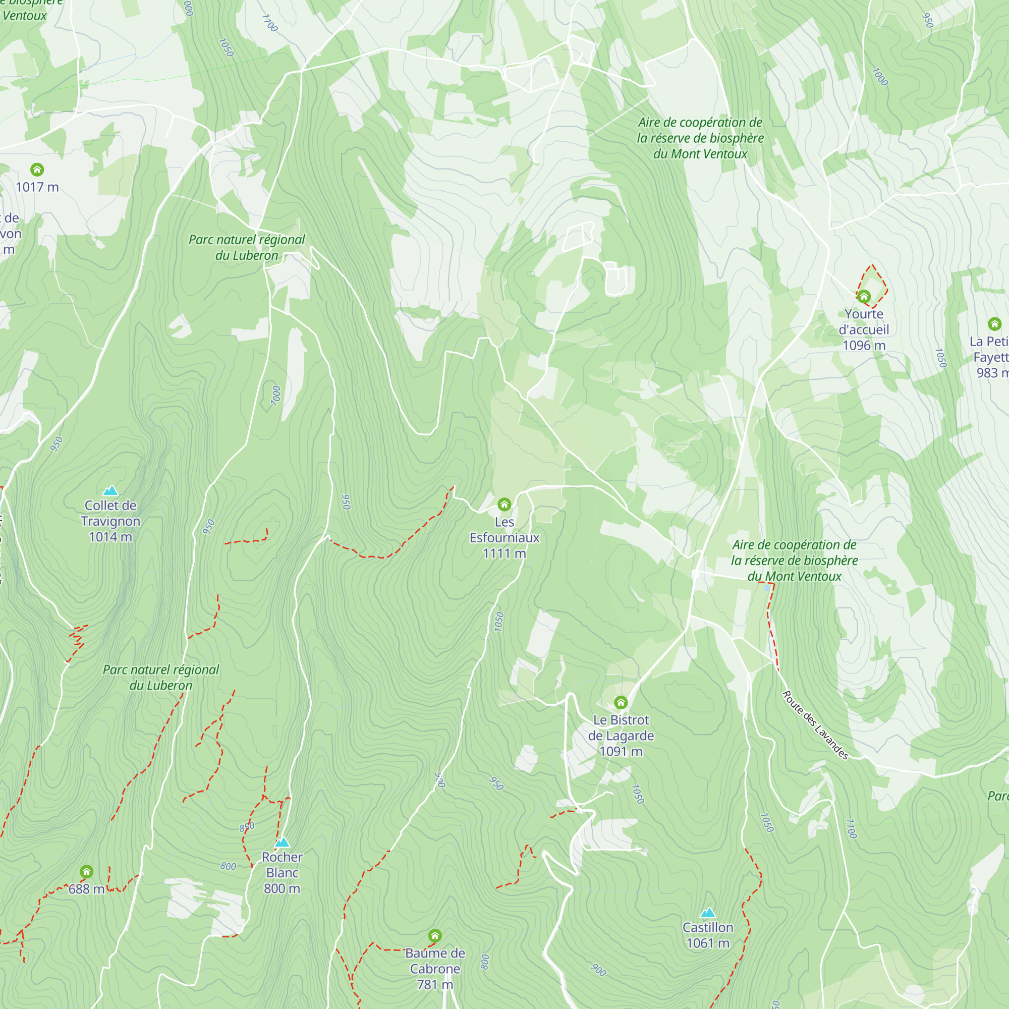 Les Esfourniaux map