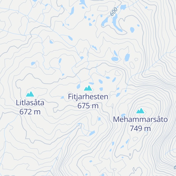 Map of Fitjarhesten