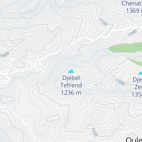 Map of Djebel Tefrend