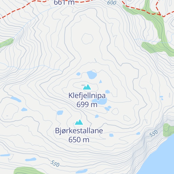 Map of Klefjellnipa