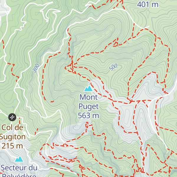 Map of Mont Puget
