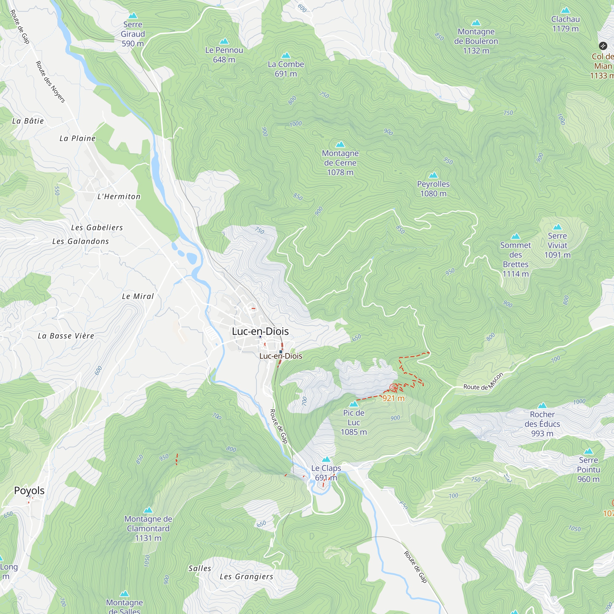 La Cabanette map
