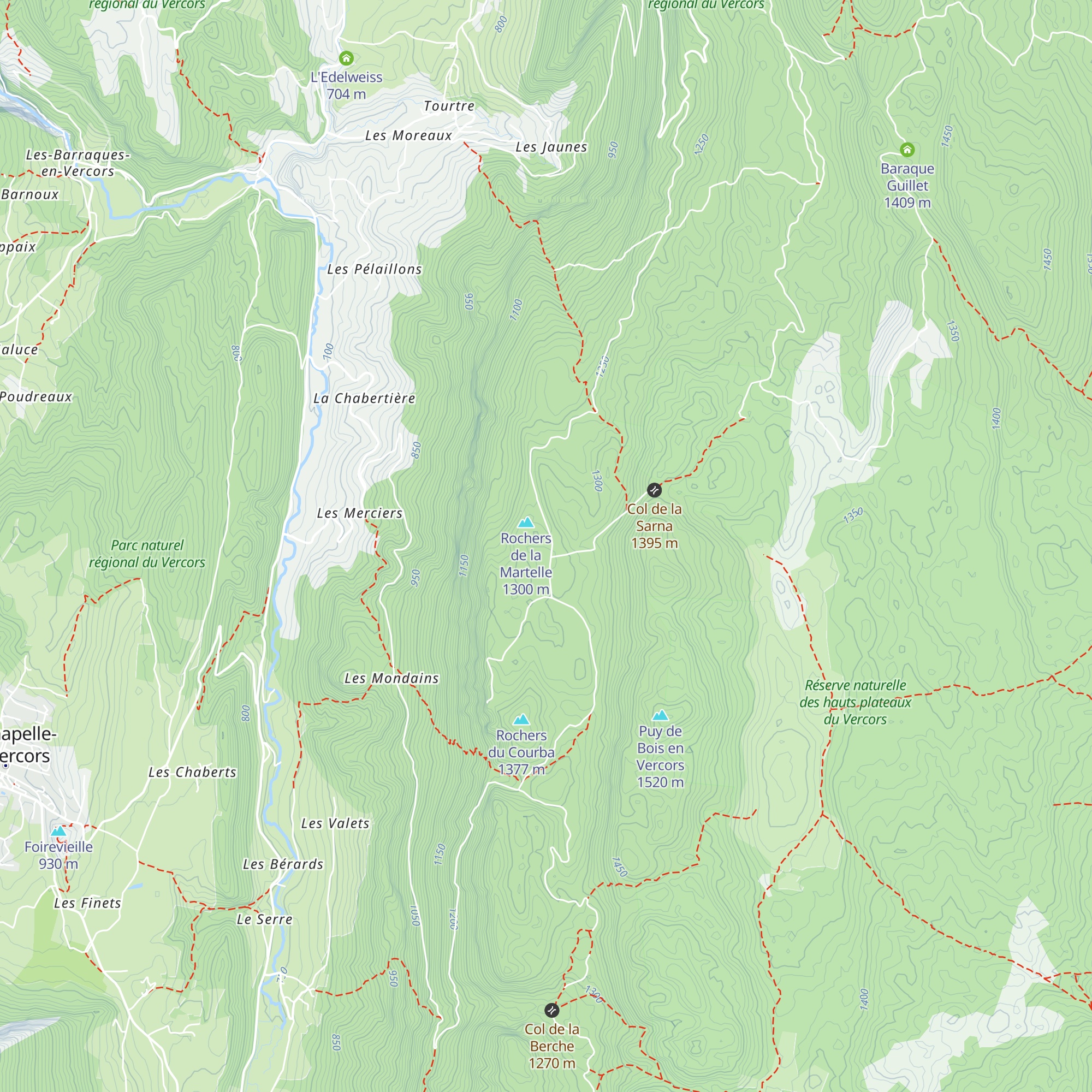 Baraque forestière de la Sarna map