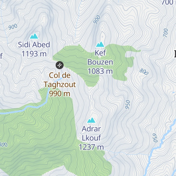 Map of Djebel Bou Douas