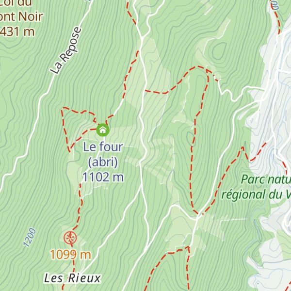 Map of Gite des Rimets