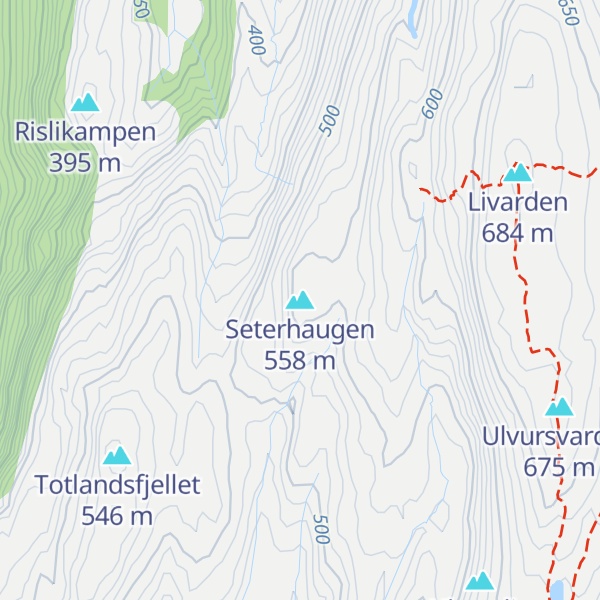 Map of Seterhaugen