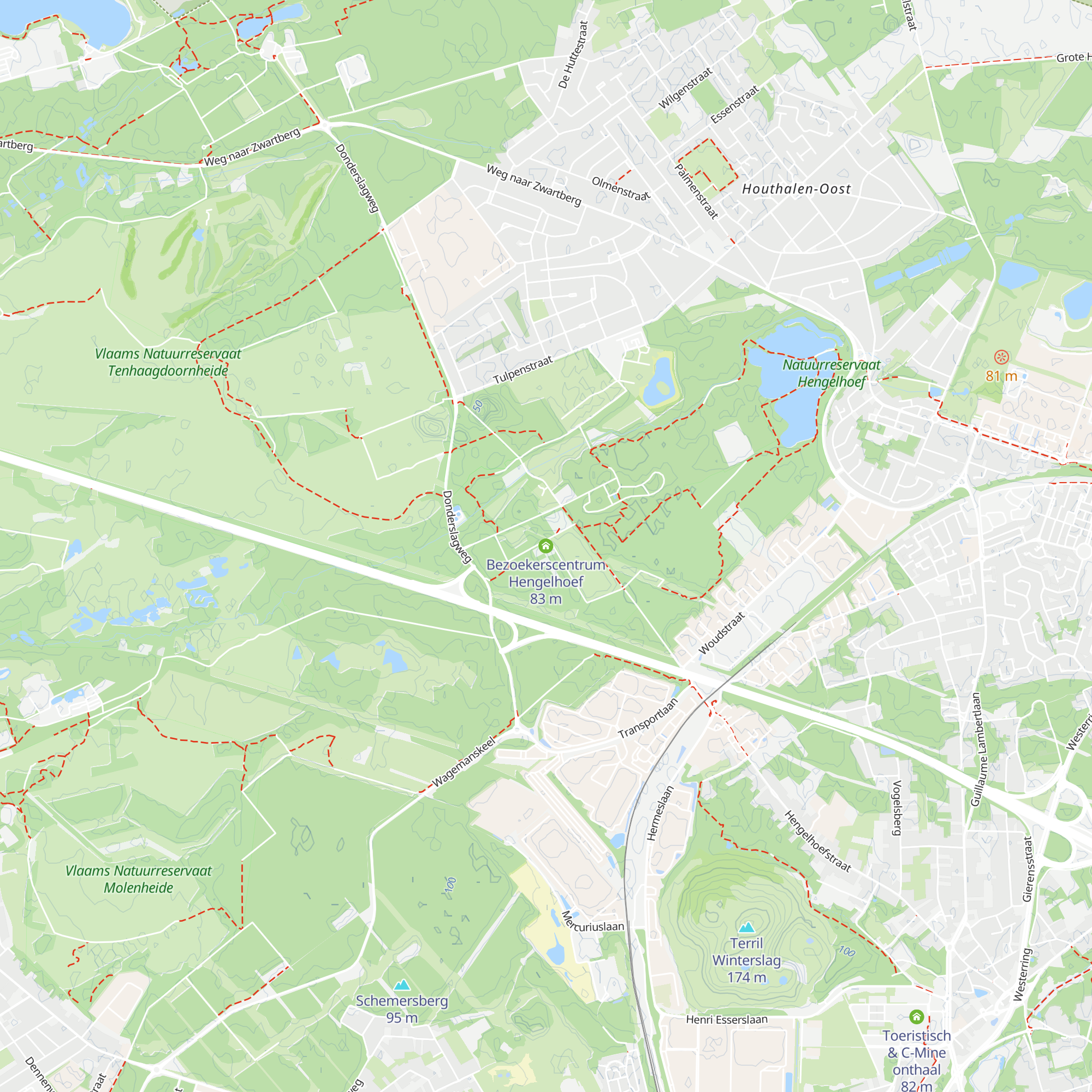 Bezoekerscentrum Hengelhoef map