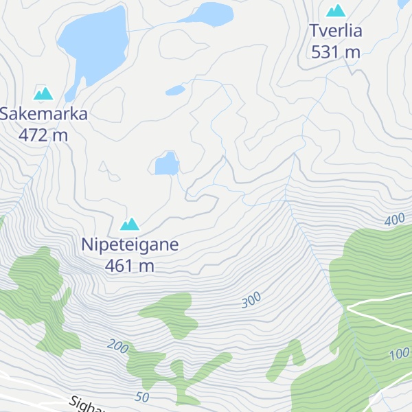 Map of Bruteigane