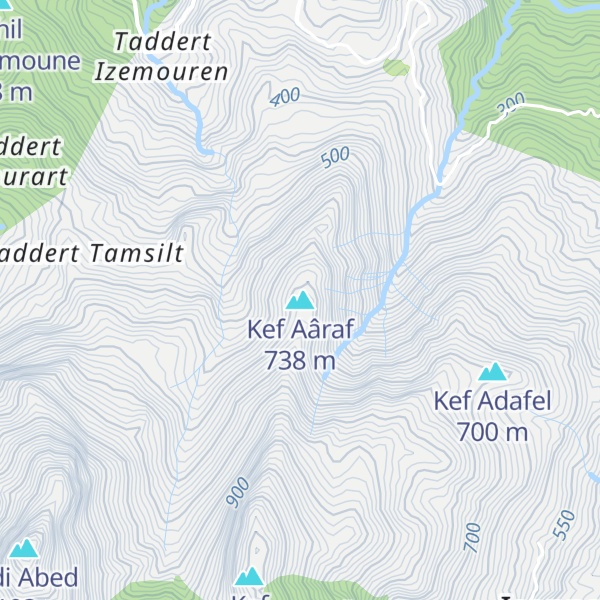 Map of Kef Aâraf