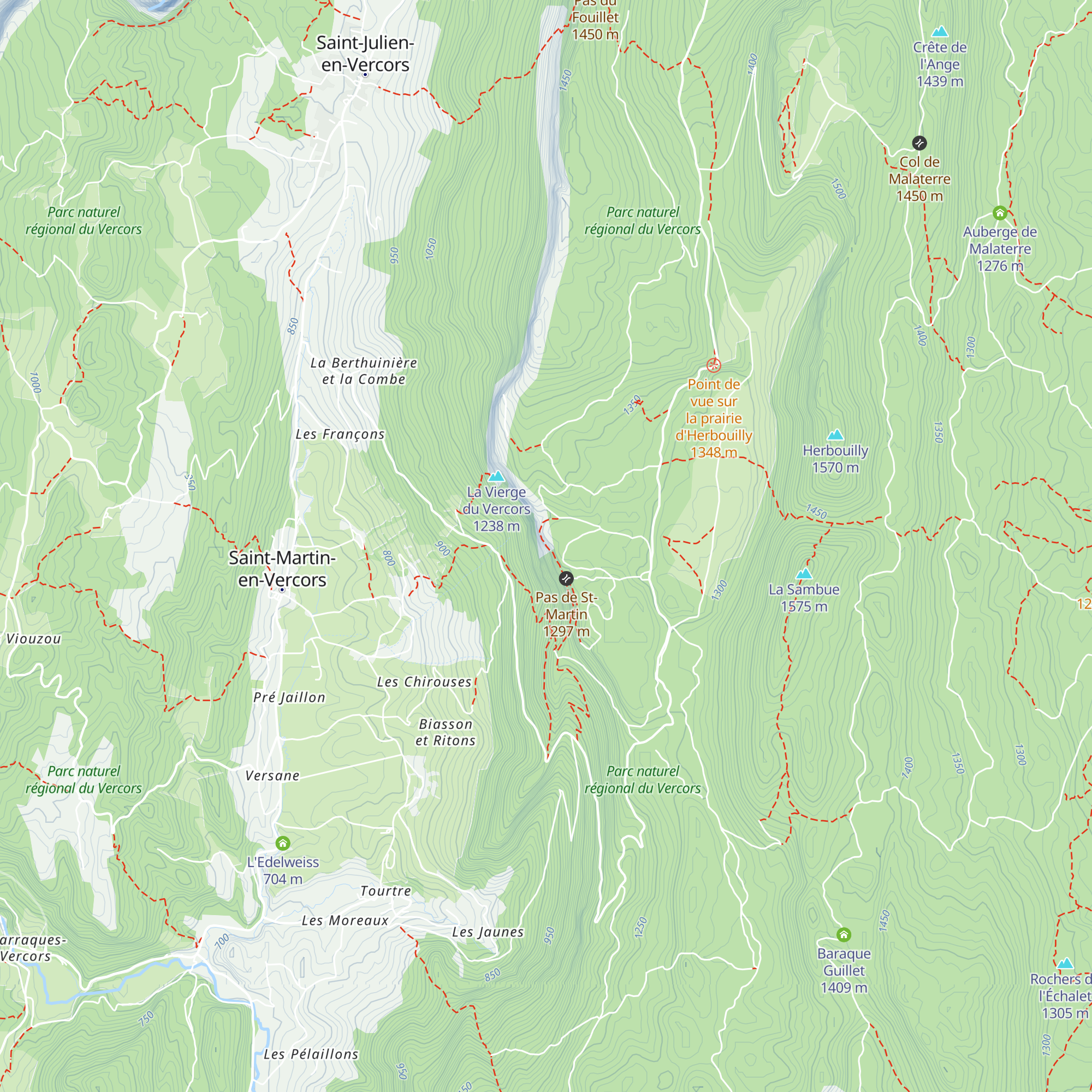 Cabane du Chemin de la Pia map