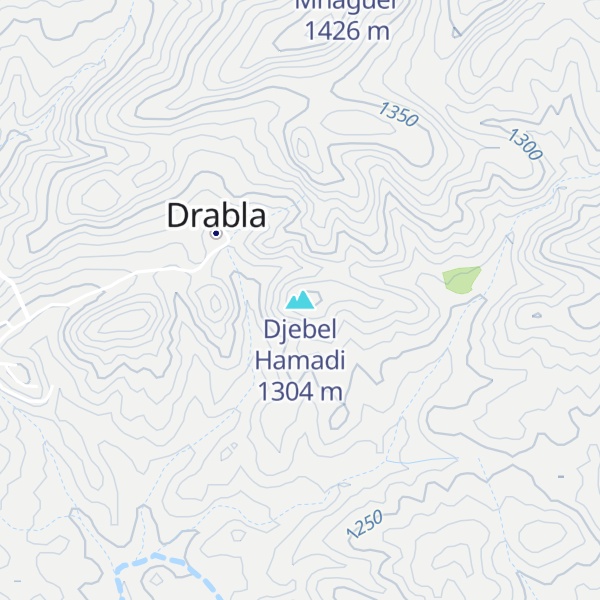 Map of Djebel Hamadi