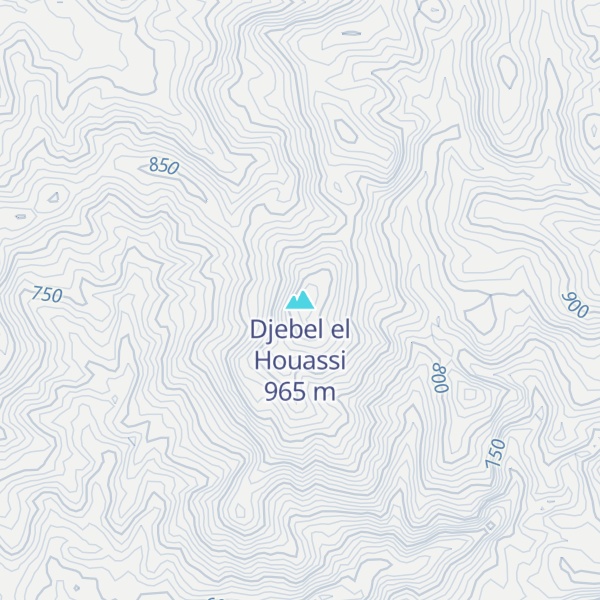 Map of Djebel el Houassi